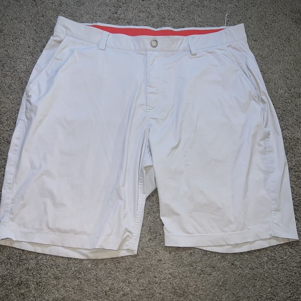 Redvanly Hanover Pull-On Golf Shorts Mens XL Gray Stretch Performance 9" Inseam